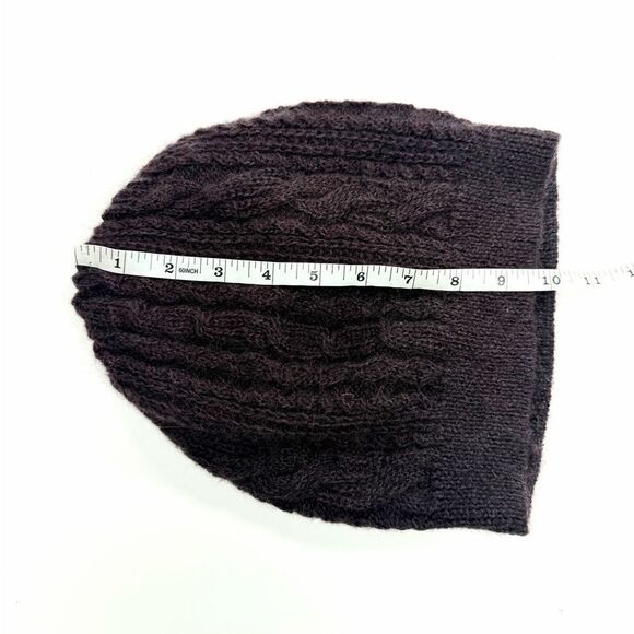All Saints Dark purple slouch wool Knit Beanie main image 5